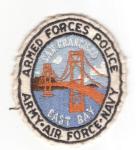 Armed Forces Police Army USAF Navy East Bay Patch