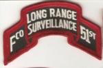Long Range Surveillance 51st F Co Patch