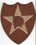 Desert 2nd Infantry Division Patch Reverse DCU
