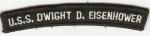USS Dwight D. Eisenhower Rocker Patch
