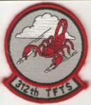 USAF 312th TFTS Flight Patch