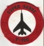 USAF Super Sabre F-100 Patch