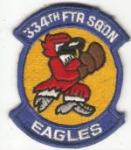 USAF 334th Fighter Sqdn Patch Eagles