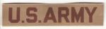 Desert Tan US Army Tapes Patches