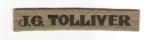 US Army Uniform Name Tape Theater Made HBT