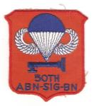 US Army 50th Airborne Signal Battalion Patch