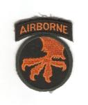 Patch 17th Airborne Infantry Division 1950's
