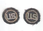 USAF Air Force US Bullion Enlisted Collar Discs