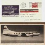 Convair Turboliner First Flight Airmail 