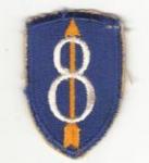 US 8th Infantry Division Patch 1950s