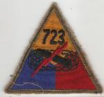 Armored 723rd Tank Battalion Patch