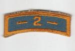 US Army 2nd Missile Command Patch Tab