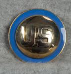 US Infantry Enameled Collar Brass Disk Pin