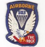 Army 503rd Airborne Regiment The Rock Patch