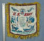 USN Navy Pillow Case Mother 1950's