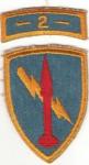 US Army 2nd Missile Command Patch