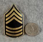 Korean War era Master Sergeant Helmet Rank Badge