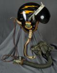 USAF P-3 Flight Helmet & A-13A Mask 27th Division