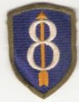 German Made 8th Infantry Division Patch
