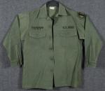 Army Sateen Uniform Shirt Direct Embroidery