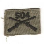 Vietnam Era 504th Infantry Officer Collar Tab