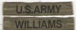 US Army and Name Tape Non-Standard Made