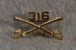 Cavalry Officer Collar Insignia 316th Regiment
