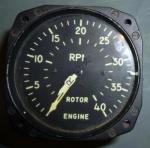 Helicopter Engine Rotor Tachometer Indic