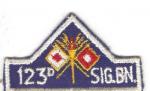 Patch 123rd Signal Battalion