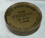 US Military Ration Tin Cheddar Cheese Spread 