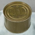 US Military Ration Tin Fruit Cake 1955