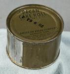 Vietnam era US Military Ration Tin Pecan Cake Roll