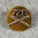 US Enlisted Collar Disc 728th Artillery Regiment