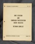 Unit Citation Campaign Participation Register 1973