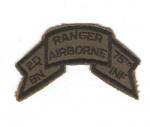 Ranger Airborne 2nd Battalion 75th Infantry Scroll