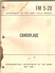 US Army Manual FM 5-20 Camouflage 1968