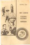 USMC Unit Leaders Personal Response Handbook 1967