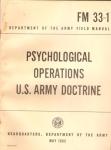 FM 33-1 Manual Psychological Operations Doctrine
