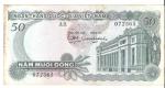 South Vietnam 50 Dong Paper Note