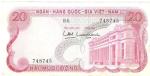 South Vietnam 20 Dong Paper Note