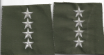 General's Collar Insignia Pair