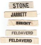 US Army Uniform Name Tape Lot of 5 White