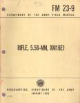 Field Manual FM 23-9 Rifle 5.56mm XM16E1 1965