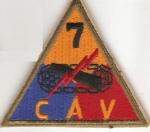 Vietnam 7th Armored Cavalry Patch