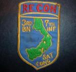 Vietnam 3rd Battalion 7th Inf Recon Patch