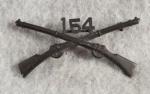 WWI 154th Infantry Regiment Officer Collar Pin