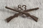 WWI 83rd Infantry Regiment Officer Collar Pin