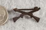WWI Infantry Officer Collar Pin Insignia Miniature