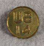 WWI US 14th Regiment Collar Disc