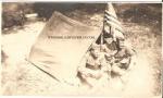 WWI Picture Postcard Soldiers in Tent